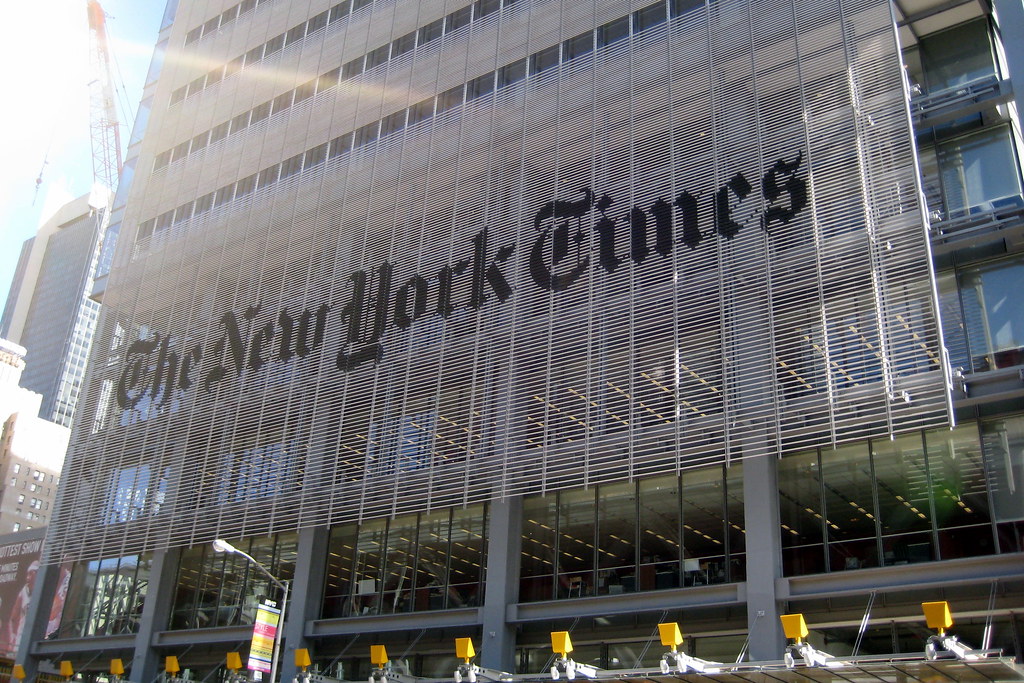 NYT Headquarters by Wally Gobetz https://www.flickr.com/photos/wallyg/2259318046