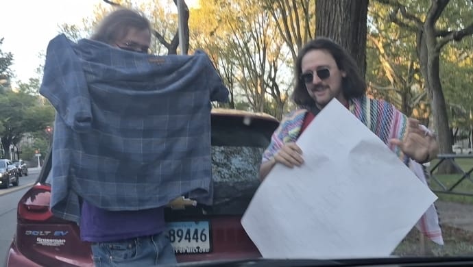 DSA members harassing rabbi outside his car in New Haven