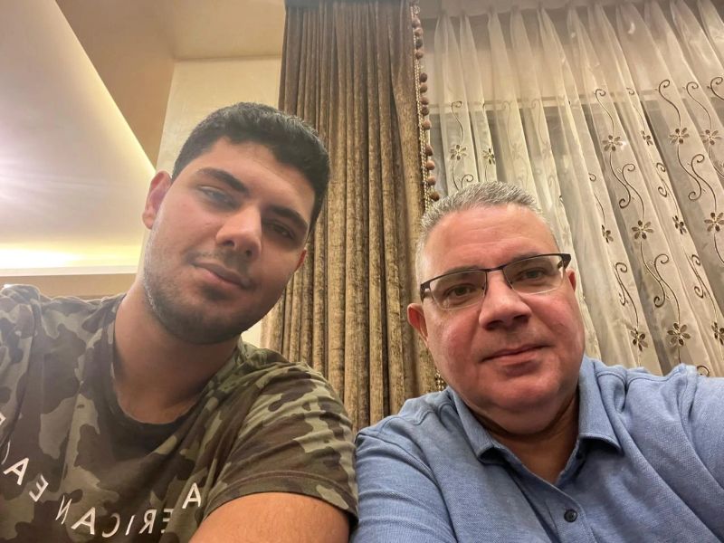 Ali Rsheidat and his son Mohamad. (courtesy)
