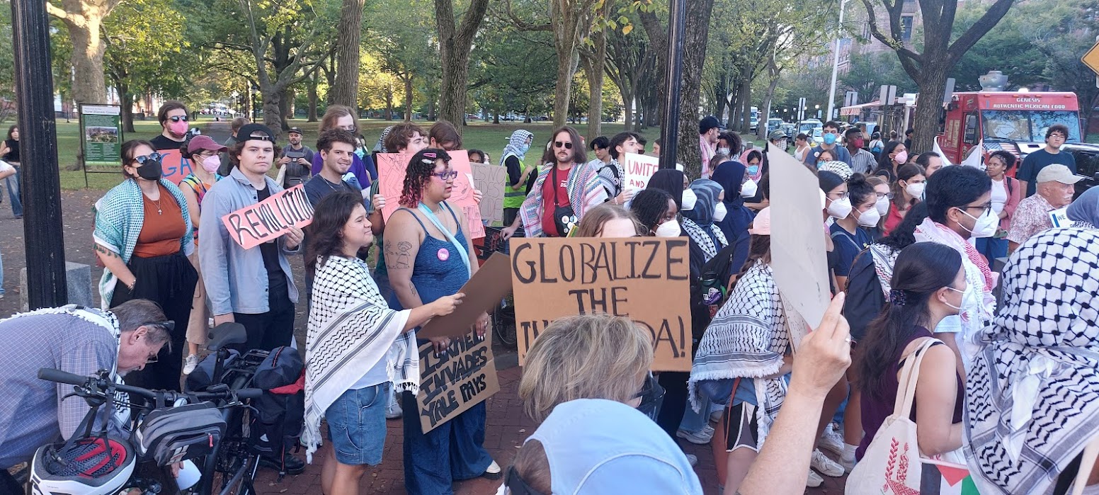 Yale students for Palestine protest for Gaza