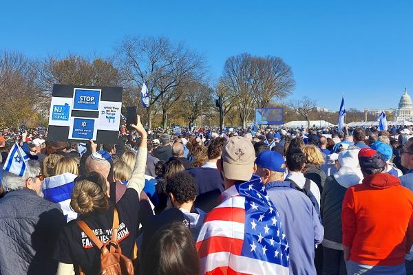 American Jews marching in Washington DC, November 14, 2023 (photo: Elchanan Poupko)